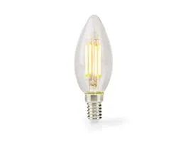 NEDIS LED lámpa Izzó E14 Gyertya 4.5 W 470 lm 2700 K Állítható fényero Meleg Fehér Retro Stílus 1 db Egyértelmű (LBFE14C
