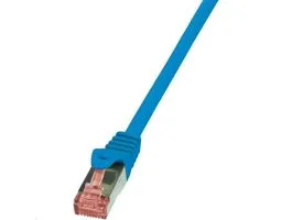 Logilink CQ2086S 7,5m Cat6 S/FTP dupla árnyékolású kék patch kábel