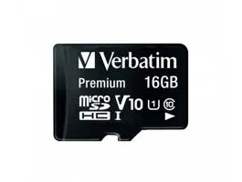 Verbatim 44082 SDHC 16GB U1 Class 10 micro memóriakártya + adapter