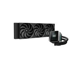 DeepCool CPU Water Cooler - MYSTIQUE 360 (max 21dB, max. 123,09 m3/h, 3x12cm, LED kijelző, fekete)