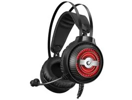 Rampage Fejhallgató - RM-K30 THUNDER PRO (7.1 hangzás, mikrofon, 3,5mm Jack, nagy-párnás, fekete, RGB LED)