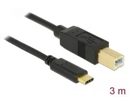Delock USB 2.0 kábel Type-C a B-típusú 3 m (83666)
