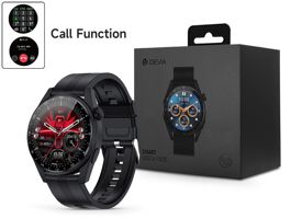 Devia Smart Watch Pro5 okosóra pótszíjjal - fekete