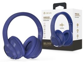 Devia Wireless Bluetooth sztereó fejhallgató beépített mikrofonnal - Devia   Kintone Series Wireless Headphones V2 - kék