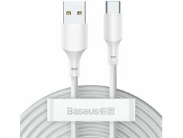 Baseus TZCATZJ-02 Simple Wisdom 2db 1,5m 40W 5A USB A/USB C fehér adat- és töltőkábel