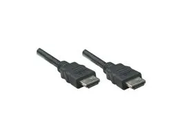 Manhattan Kábel - HDMI to HDMI (Ethernet HEC, ARC, 3D, 4K,  Shielded,  5m, Fekete)