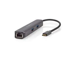 NEDIS USB Többportos Adapter USB 3.2 Gen 1 USB-C Dugasz HDMI Kimenet / RJ45 Aljzat / 2x USB-A Aljzat / 2x USB-C 5 Gbps 0