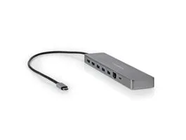 NEDIS USB Többportos Adapter USB 3.2 Gen 1 USB-C Dugasz Micro SD / RJ45 Aljzat / SD / 2x HDMI / 2x USB-C / 3x USB-A Aljz