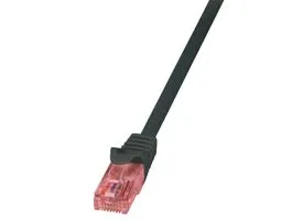 LogiLink Patch kábel PrimeLine, Cat.6, U/UTP, fekete, 5 m (CQ2073U)