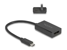 Delock Adapter DisplayPort anya - USB Type-C  apa (DP Alt Mode) 4K, PD 85 W-tal (61059)