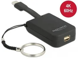 Delock USB Type-C  adapter mini DisplayPort-hoz (DP Alt Mode) 4K 60 Hz - kulcstartón (63939)