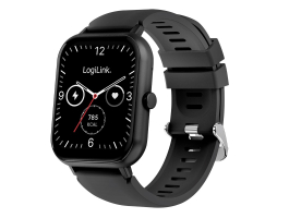 Logilink Okosóra "Edge", 1,83"-os LCD érintőképernyő, BT 5.2, IP68 fekete (SW0001B)