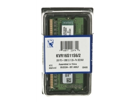 Kingston 2GB/1600MHz DDR3 (KVR16S11S6/2) notebook memória