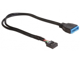 Delock 83281 USB2.0 pin fejes anya - USB3.0 pin fejes apa kábel 30cm