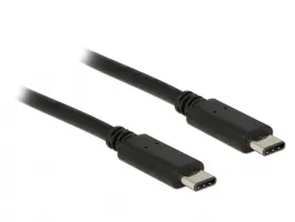 Delock 1m USB Type-C 2.0 apa - USB Type-C 2.0 apa fekete kábel (83673)
