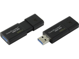 Kingston 128GB USB3.0 Fekete (DT100G3/128GB) pendrive