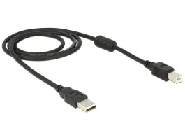Delock (83566) USB2.0 kábel A-tip. dugó &gt; B-tip dugó csatlakozókkal 1m