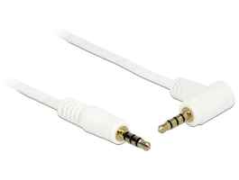 Delock (84736) Stereo Jack 3.5mm 4 pin male &gt; male angled 0.5m white