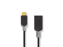 Nedis USB3.0 kábel C Típusú apa - A Aljzat 0,15m Antracit (CCBW61710AT015)
