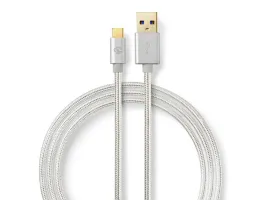 Nedis USB3.0 kábel C Típusú apa - A apa 2m Alumínium (CCTB61600AL20)