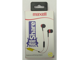 Maxell Share Earphone Red mikrofonos fülhallgató (303992)
