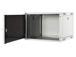 Lande LN-EUBOX07U5445-LG-1 EURObox 19&quot; 7U 540x450 szürke fali rack szekrény