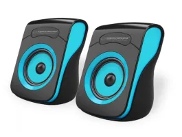 Esperanza Flamenco USB Stereo Speakers Black/Blue