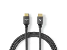Nedis Ultranagy Sebességu HDMI-kábel Sötétszürke Fonott Kábel 2m (CVTB35000GY20