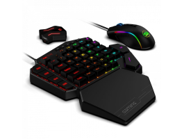 Redragon K585 One-handed RGB Gaming Keyboard Blue Switch and M721-Pro Mouse Combo with GA200 Converter for Xbox One/PS4/