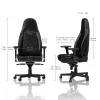 Noblechairs Icon PU Faux Leather Black/Black szék (NBL-ICN-PU-BLA)