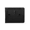 Lanberg 19&quot; fali rack szekrény 6U 600x450mm fekete (üvegajtó) (WF01-6406-10B)