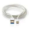 Nedis USB3.0 kábel C Típusú apa - A apa 2m Alumínium (CCTB61600AL20)