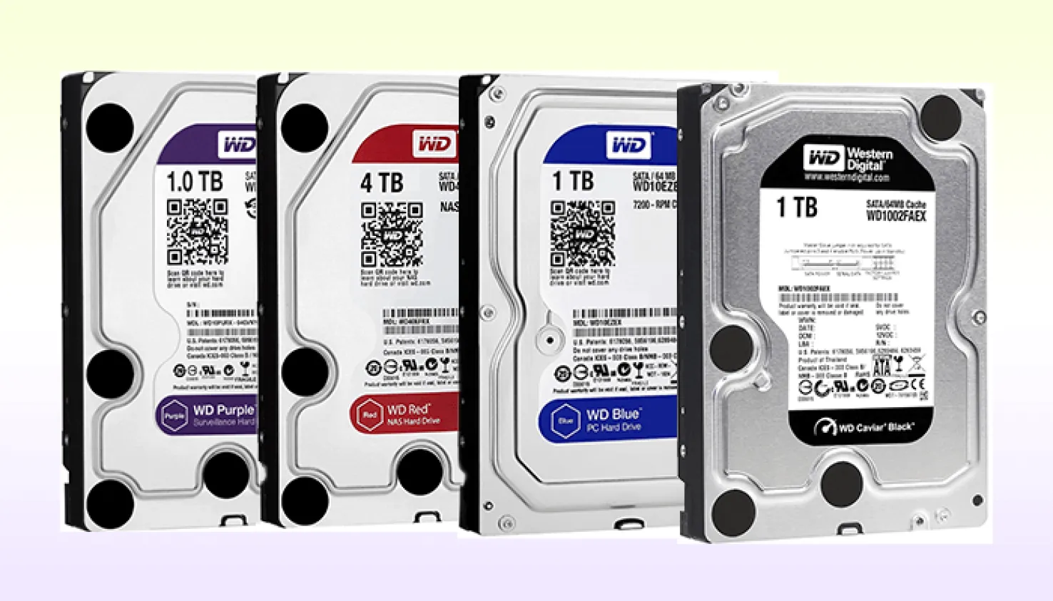 Western Digital színkódok